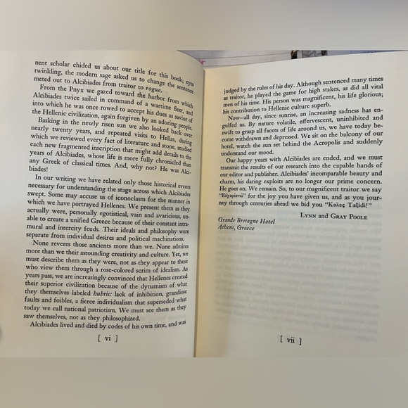 Vtg 1968 Ancient Greek Hardback Novel of Alcibiadas & The Golden Age of Pericles - Picture 9 of 15